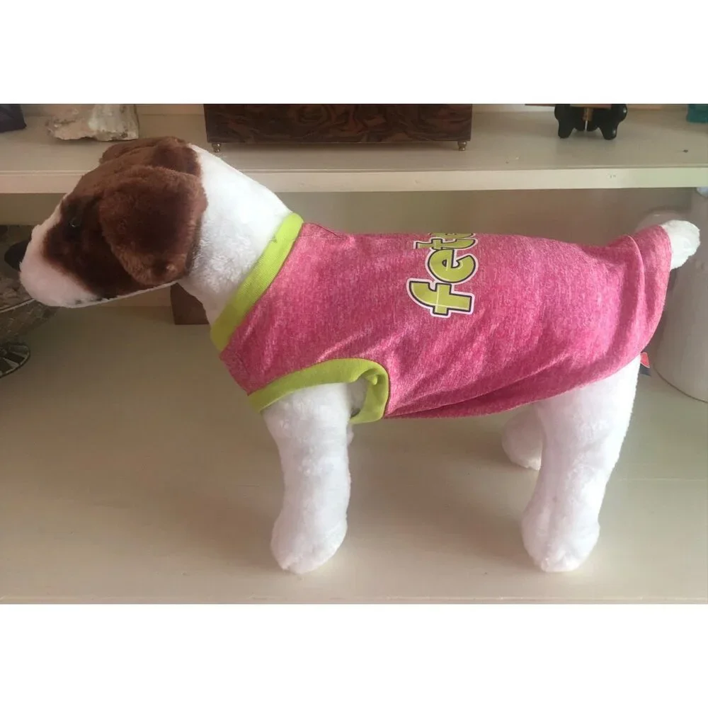Pet Dog Apparel T-Shirt Tank Fetch It Size Medium
